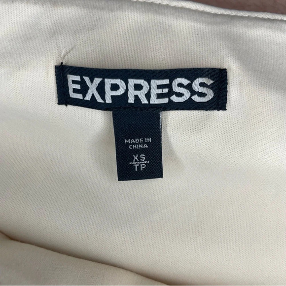 Express Aztec Sequin Tribal Cream Mini Skirt Size XS Colorful Boho Southwestern - Picture 4 of 7